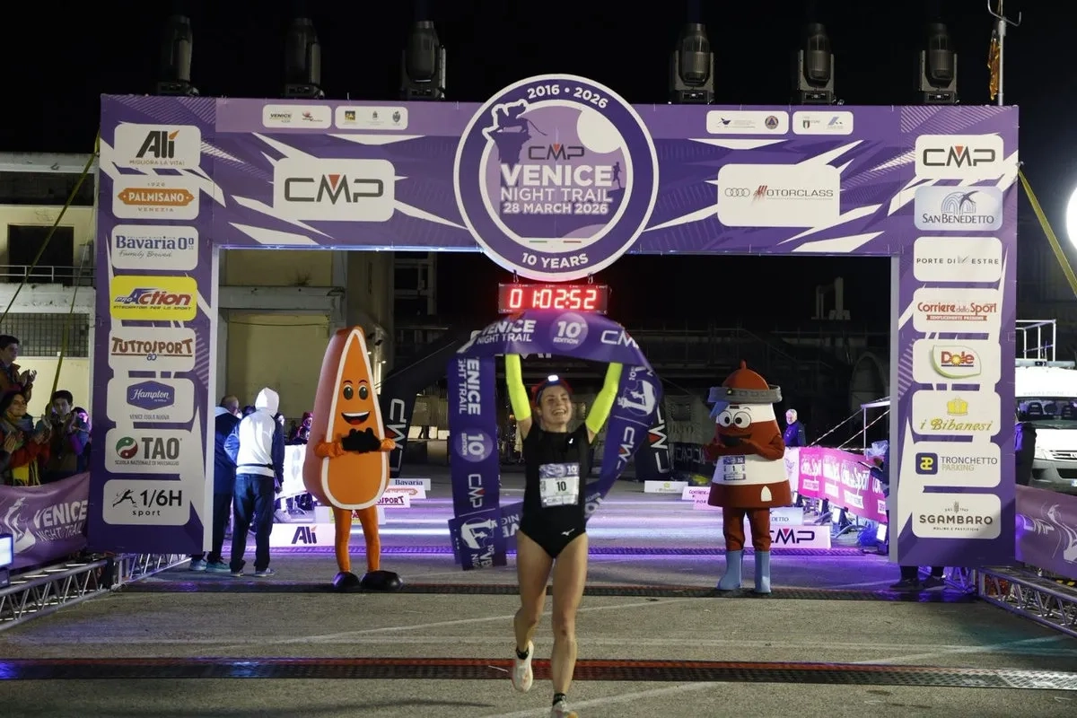 Venice Night Trail 2026: Siegerin Diletta Moressa (© Venicemarathon) Venice Night Trail 2026: Siegerin Diletta Moressa