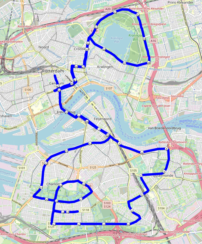 Rotterdam Marathon Streckenverlauf
