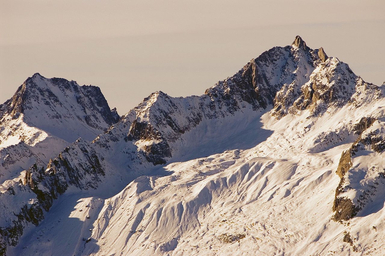 Die höchsten Berge in der Gotthard-Gruppe