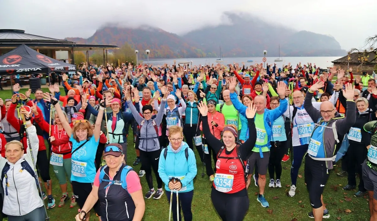 Wolfgangseelauf 2024: Start des Walk the Lake