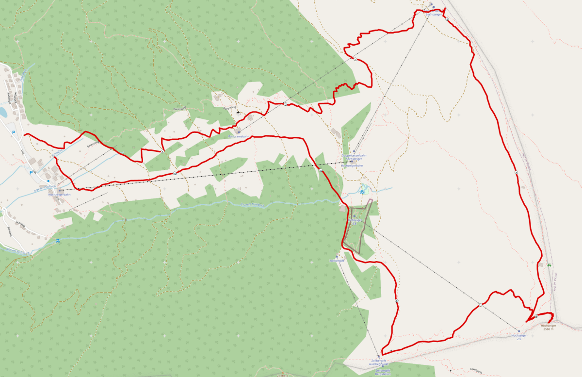 Strecke Sechszeiger Skitour im Pitztal