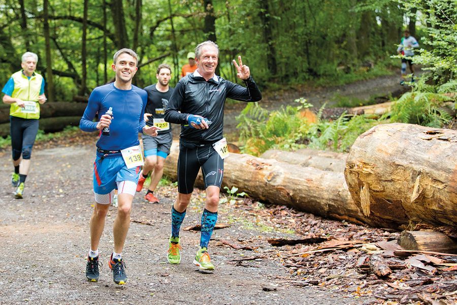 Läufer beim Pfälzerwald Marathon