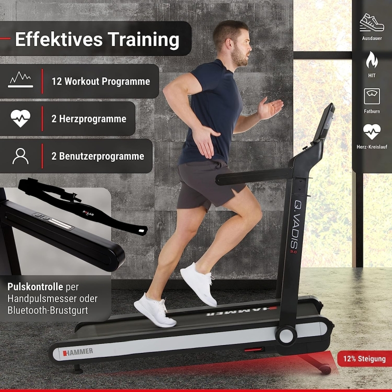 Hammer Laufband Q. VADIS 3.0, Foto: © Hersteller / Amazon Hammer Laufband Q. VADIS 3.0, Foto: © Hersteller / Amazon