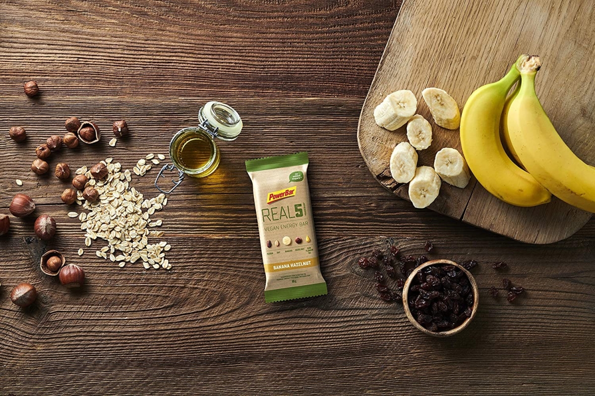 PowerBar Real5 - Vegan Energy Bar, Foto: Hersteller / Amazon PowerBar Real5 - Vegan Energy Bar, Foto: Hersteller / Amazon