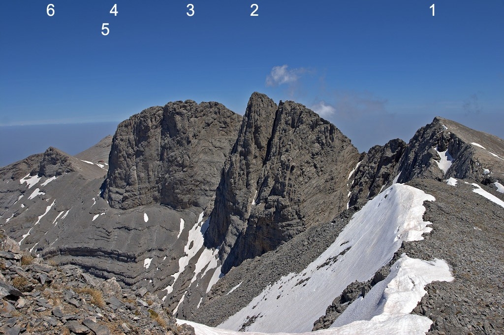 Mytikas (Olymp), Foto: Wikihase, Lizenz: Creative Commons Attribution-Share Alike 3.0 Unported Mytikas (Olymp), Foto: Wikihase, Lizenz: Creative Commons Attribution-Share Alike 3.0 Unported