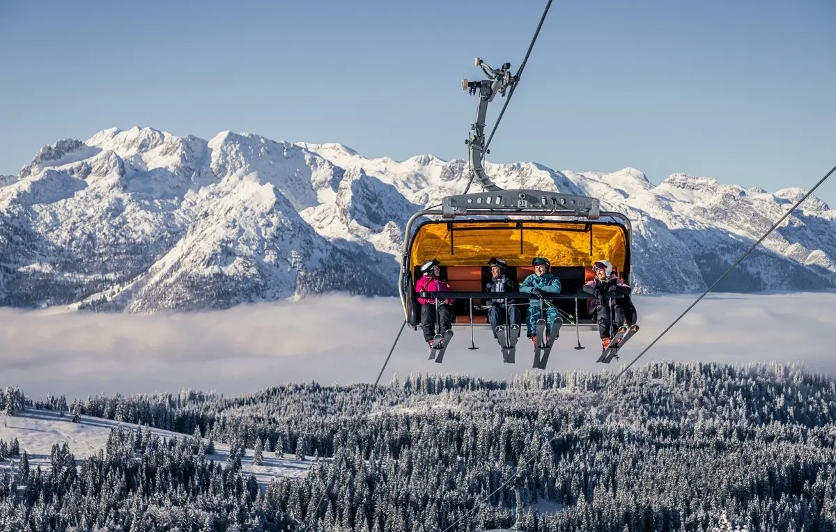 Die Edtalmbahn im Skigebiet Dachstein West (Foto: © Dachstein Tourismus AG - Mirja Geh) Die Edtalmbahn im Skigebiet Dachstein West (Foto: © Dachstein Tourismus AG - Mirja Geh)