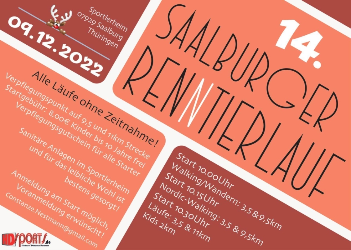 Saalburger Renntierlauf 2023 Flyer Saalburger Renntierlauf 2023 Flyer