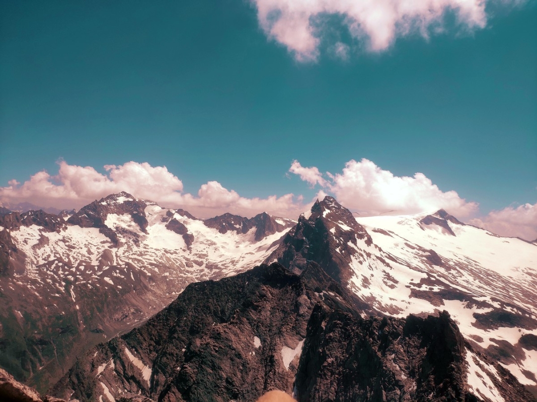 Blick von der Zsigmondyspitze auf den Kleinen und Großen Mörchner Blick von der Zsigmondyspitze auf den Kleinen und Großen Mörchner