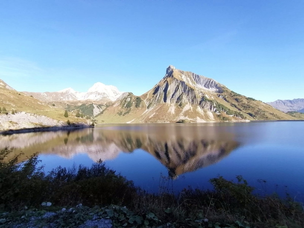 Spuller Schafberg vom See aus Spuller Schafberg vom See aus