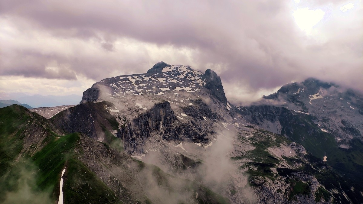 Sulzfluh vom Schwarzhorn aus Sulzfluh vom Schwarzhorn aus