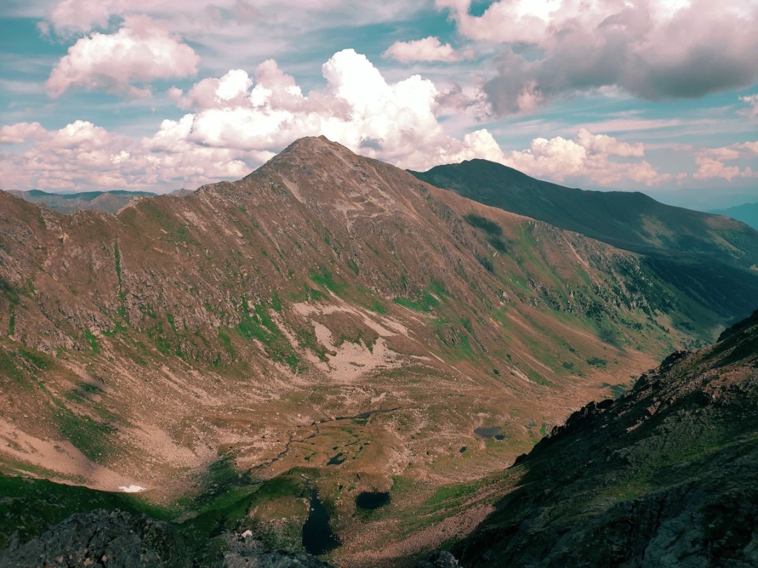 Blick von der Aarfeldspitze auf die Rettlkirchspitze Blick von der Aarfeldspitze auf die Rettlkirchspitze