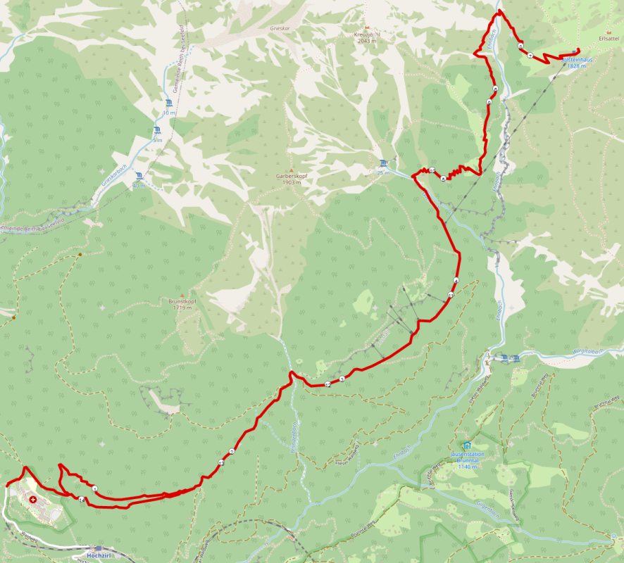 Strecke Solsteinhaus Wanderung von Zirl Strecke Solsteinhaus Wanderung von Zirl