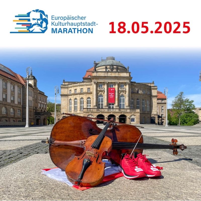 Kulturhauptstadt-Marathon Chemnitz 2025 (Grafik: © Veranstalter) Kulturhauptstadt-Marathon Chemnitz 2025 (Grafik: © Veranstalter)