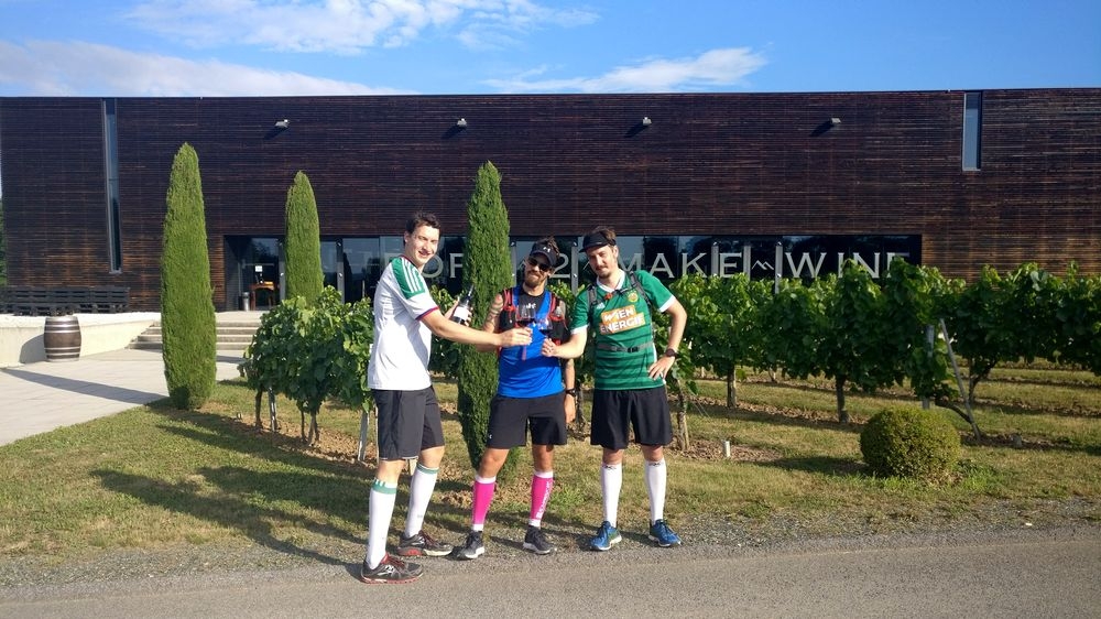 Die Gründerväter des Blaufränkisch Ultra bei der Premiere im Vorjahr: Christian Dank, Christian Engelhardt, Johannes Strehn (v.l.n.r.). Foto (C) Christian Engelhardt/vienna-running.eu Die Gründerväter des Blaufränkisch Ultra bei der Premiere im Vorjahr: Christian Dank, Christian Engelhardt, Johannes Strehn (v.l.n.r.). Foto (C) Christian Engelhardt/vienna-running.eu