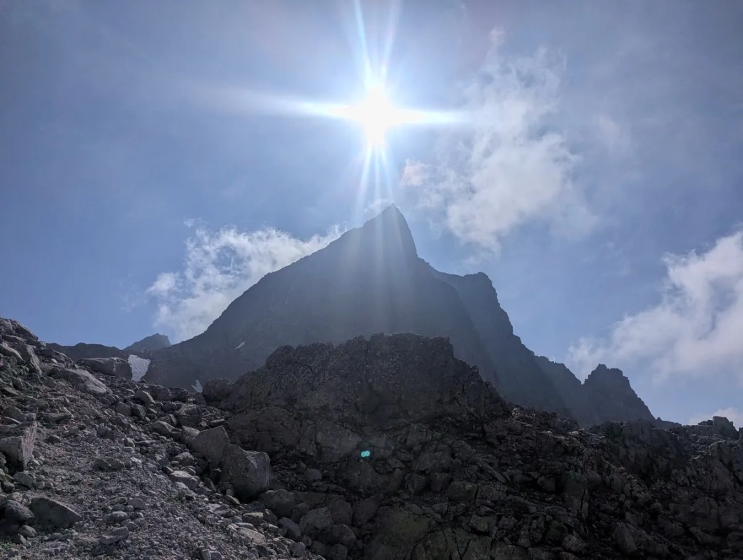 Kleine Ohrenspitze von der Riepenscharte fotografiert im Juni 2025 Kleine Ohrenspitze von der Riepenscharte fotografiert im Juni 2025