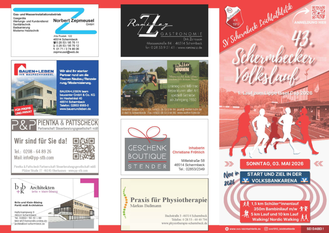 Schermbecker Volks- + Strassenlauf Schermbecker Volks- + Strassenlauf