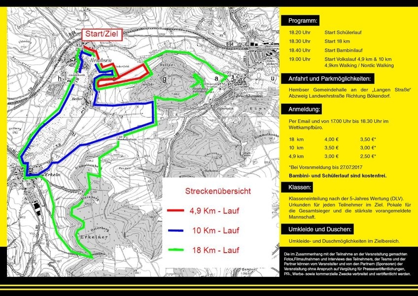Hembser 3-Dörfer-Lauf (C) Veranstalter Hembser 3-Dörfer-Lauf (C) Veranstalter