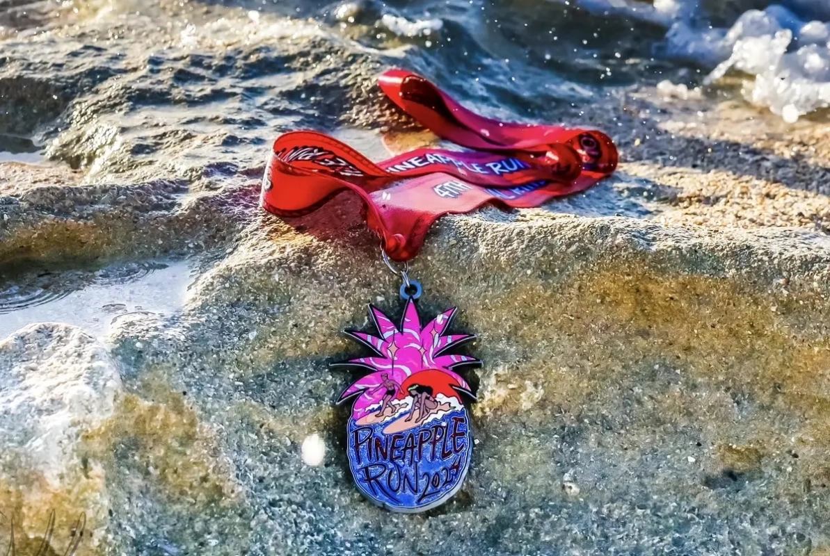 Wahiawa Pineapple Run Medal. Foto: © Gene R Rivera Wahiawa Pineapple Run Medal. Foto: © Gene R Rivera