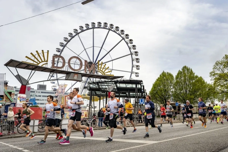 Marathon Hamburg Strecke. Foto: © MHV