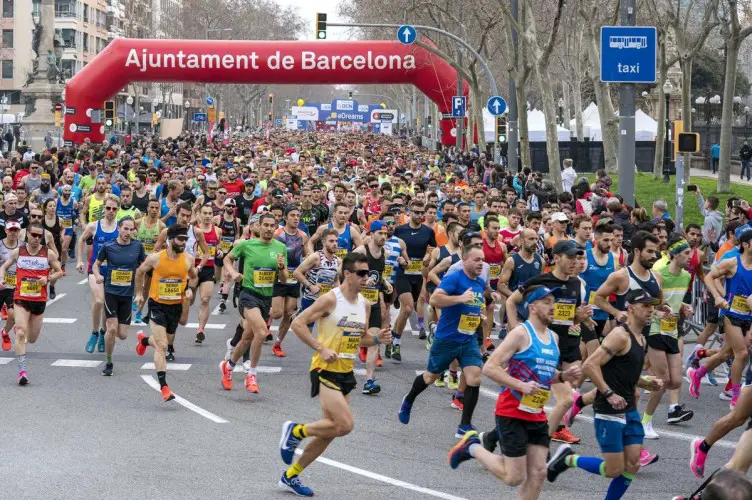 Barcelona Halbmarathon 2020, Foto: Isidro López