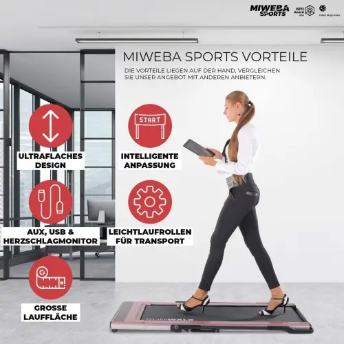 Miweba SlimWalk S200 Sports Laufband, Foto: Hersteller / Amazon