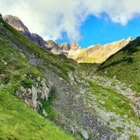 Hochfrottspitze-Überschreitung 07: Das Gelände ist meist moderat steil, so kommen wir schnell voran.