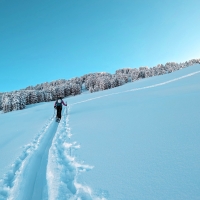 Largoz Skitour 10: Im Aufstieg kurz unterhalb der Largozalm