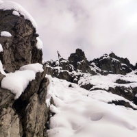 Gottvaterspitze 28: Kurz vor dem Gipfel.