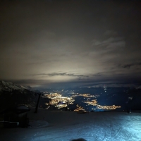 Pisten-Skitour Rangger Köpfl 04: Blick vom Skigebiet Richtung Innsbruck
