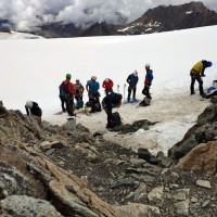 Wildspitze Normalweg: Ende des Klettersteigs