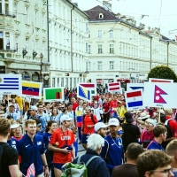 Die Parade of Nations in der Innsbrucker Innenstadt. Foto: Photographenmeister / Tom Bause