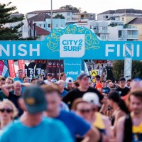 The return of the City2Surf finish line. Photo Chris Huang
