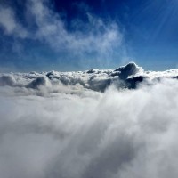 Bernina-Überschreitung 33: Über den Wolken