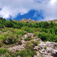 Fundelkopf 10: Aufstieg über einen steilen Grashang