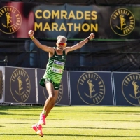 Wayne Spies im Ziel beim Comrades 2023