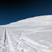 Venet Skitour 08: Der Aufstieg ist zumeist mäßig steil.