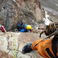 Wildspitze Normalweg: Beginn des Klettersteigs