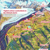 Aletsch-Halbmarathon Streckenplan, Foto: Veranstalter