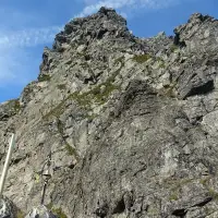 Die ersten Kletterstellen amGamskögelgrat sind sehr heikel