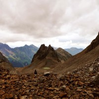 Kaunergrat-Runde 49: Mittlerweile haben wir fast 2.500 Höhenmeter in den Beinen. Gut, dass es nun bis zur Verpeilhütte nur noch bergab geht.