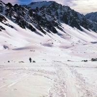 Kraspesspitze Skitour 22: Blick zurück