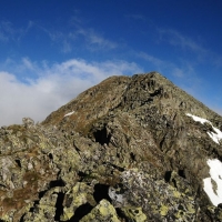 Die letzten rund 200 Höhenmeter Richtung Gipfel muss ein bisschen gekletter werden.