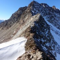 Bergtour-Großer-Ramolkogel-39: Hier steigt man bis zum Kees ab