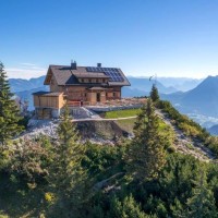 Die Goiserer Hütte in den Salzkammergut-Bergen