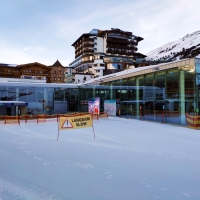 Scheiberkogel Skitour 01: Start bei der Talstation der Hohe-Mut-Bahn.