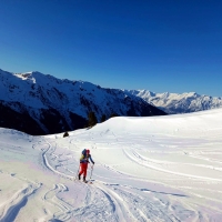Lanner Kreuz Skitour, Foto 07: Aufstieg, Schlussabschnitt