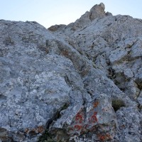 Großer Buchstein - Westgrat (24): Der Westgrat mit zum Glück festem Felsen