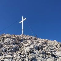 Hohe Munde Überschreitung 23: Westgipfel Gipfelkreuz