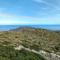 Llevant Naturpark 10: Großartiges Panorama Richtung Meer.