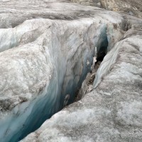 Hintere Schwärze - Normalweg 30: Bergab am korrekten Gletscherweg